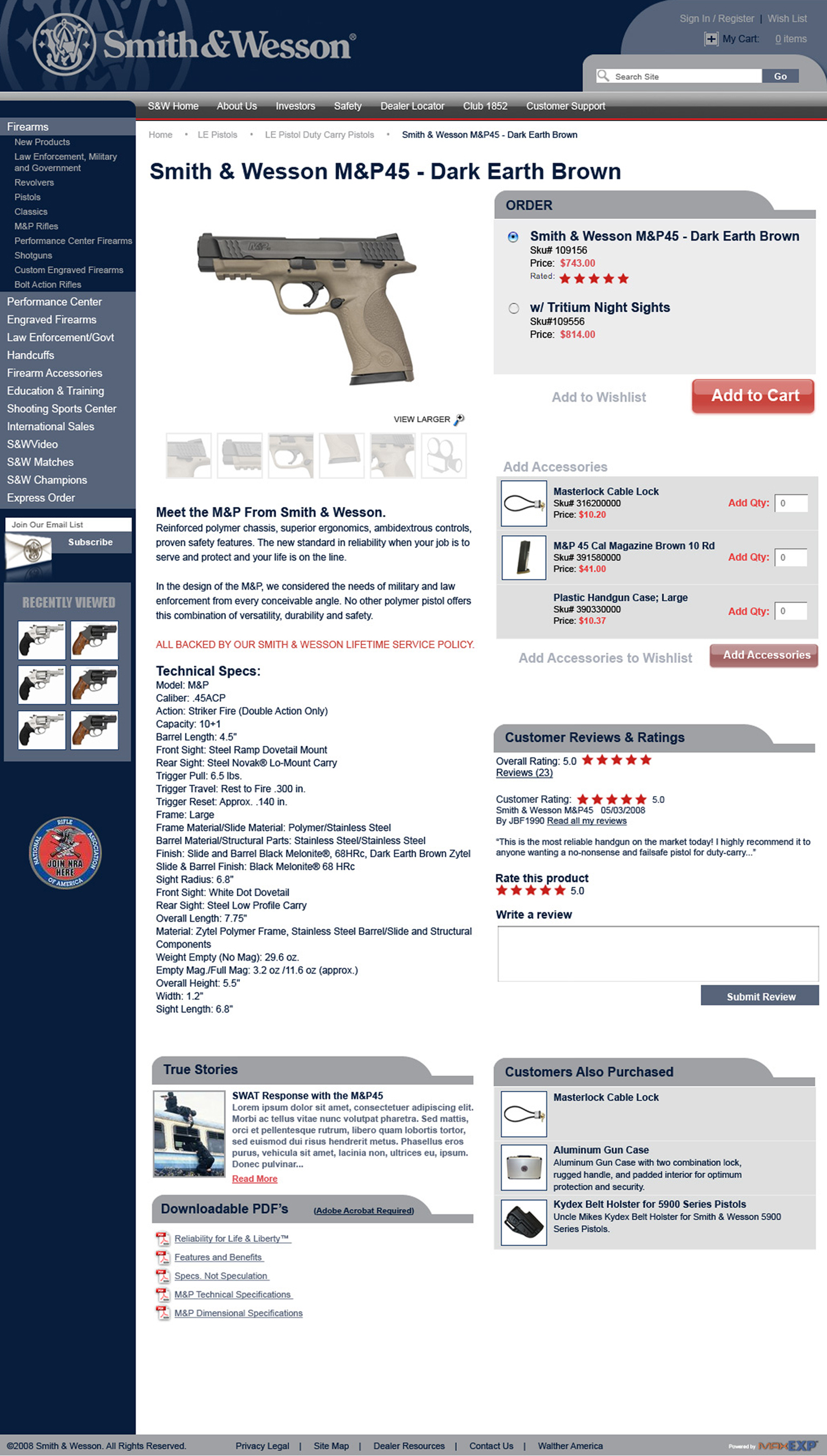 SW Product Detail Page